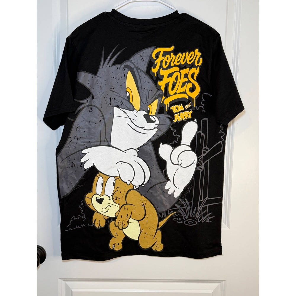 Southpole Tom and Jerry Forever Foes Graphic‎ T-Shirt Mens Medium Black NWT